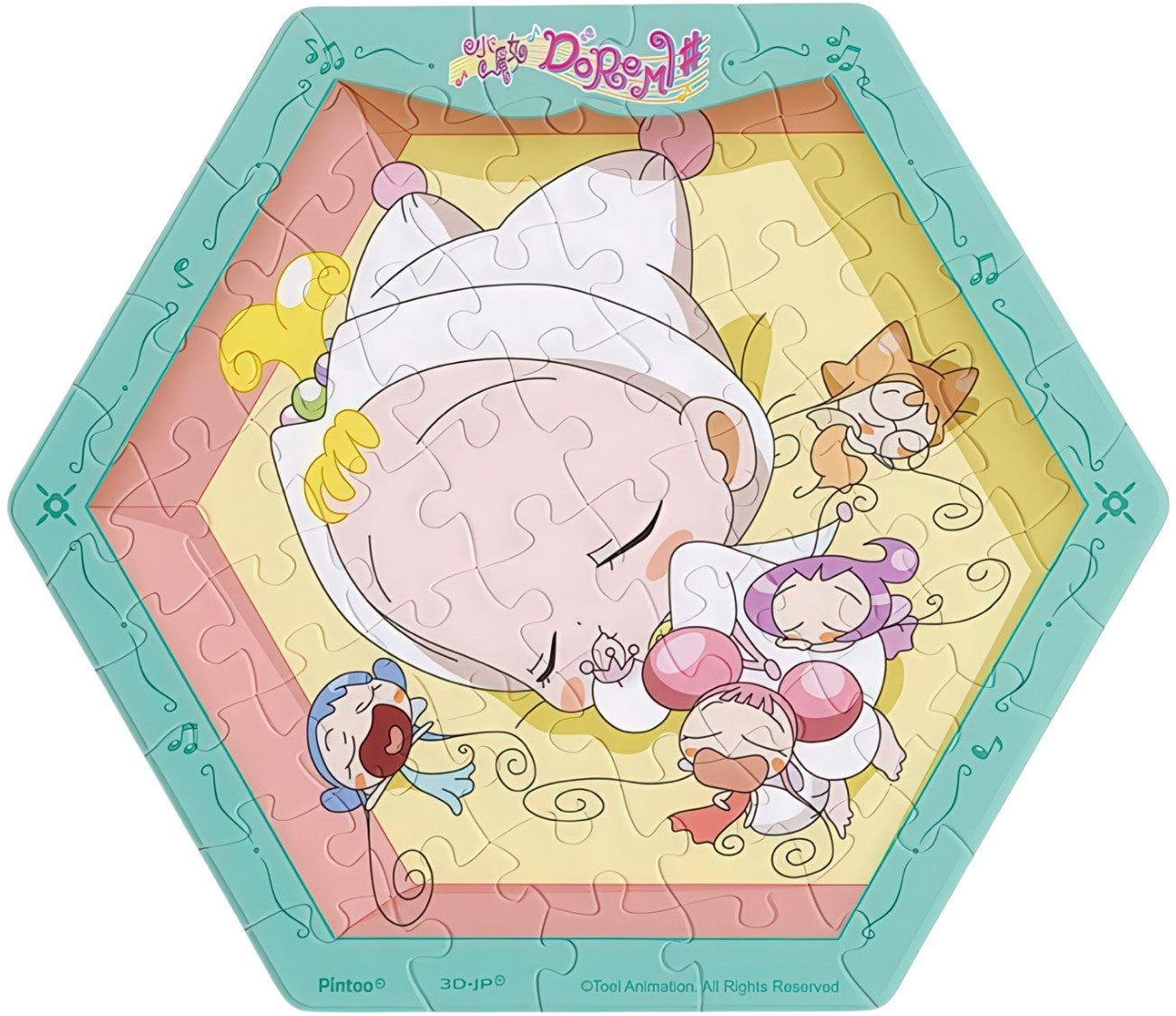 pintoo-hx1255-ojamajo-doremi---hana-chan-(cradle)-56-pieces-wall-tile-puzzle
