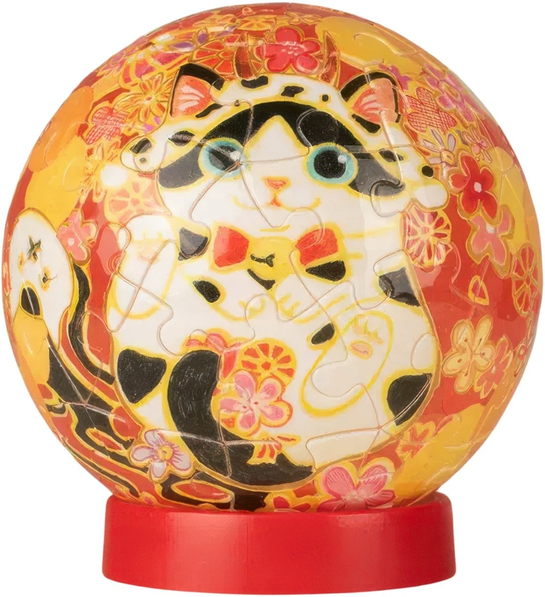 pintoo-j1131-cotton-lion---lucky-calico-cat-60-pieces-lamp-puzzle