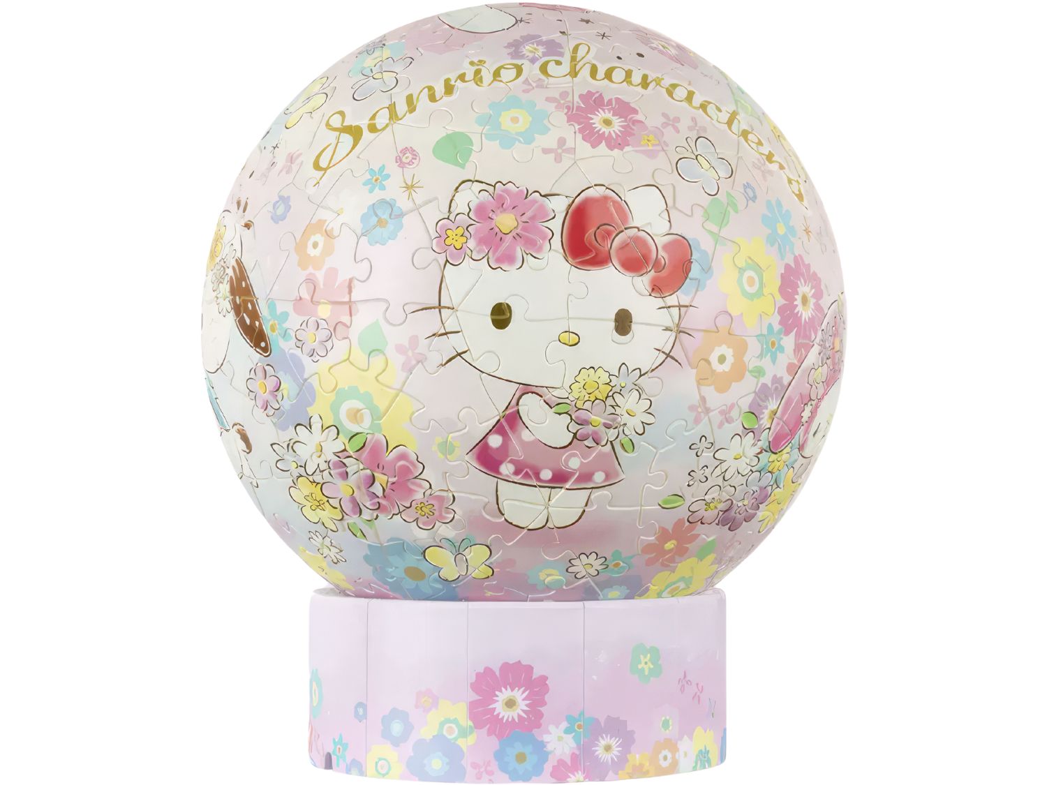 Pintoo • Hello Kitty • Brilliant Flowers　236 PCS　3D Puzzle