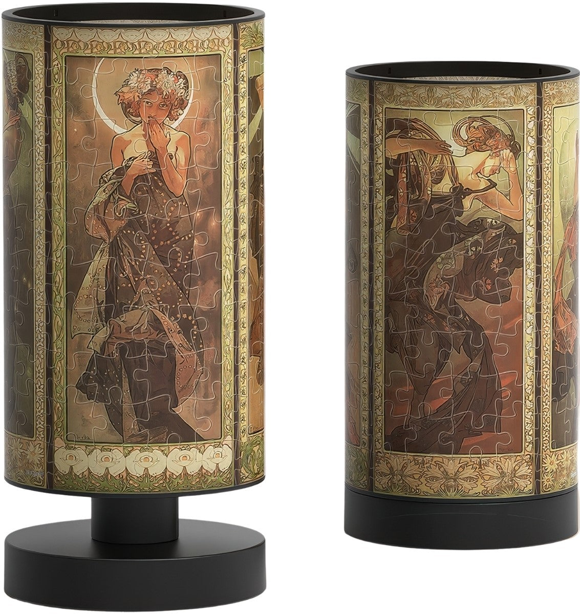 pintoo-jb1006-mucha---starry-moonlit-night-160-pieces-lamp-puzzle