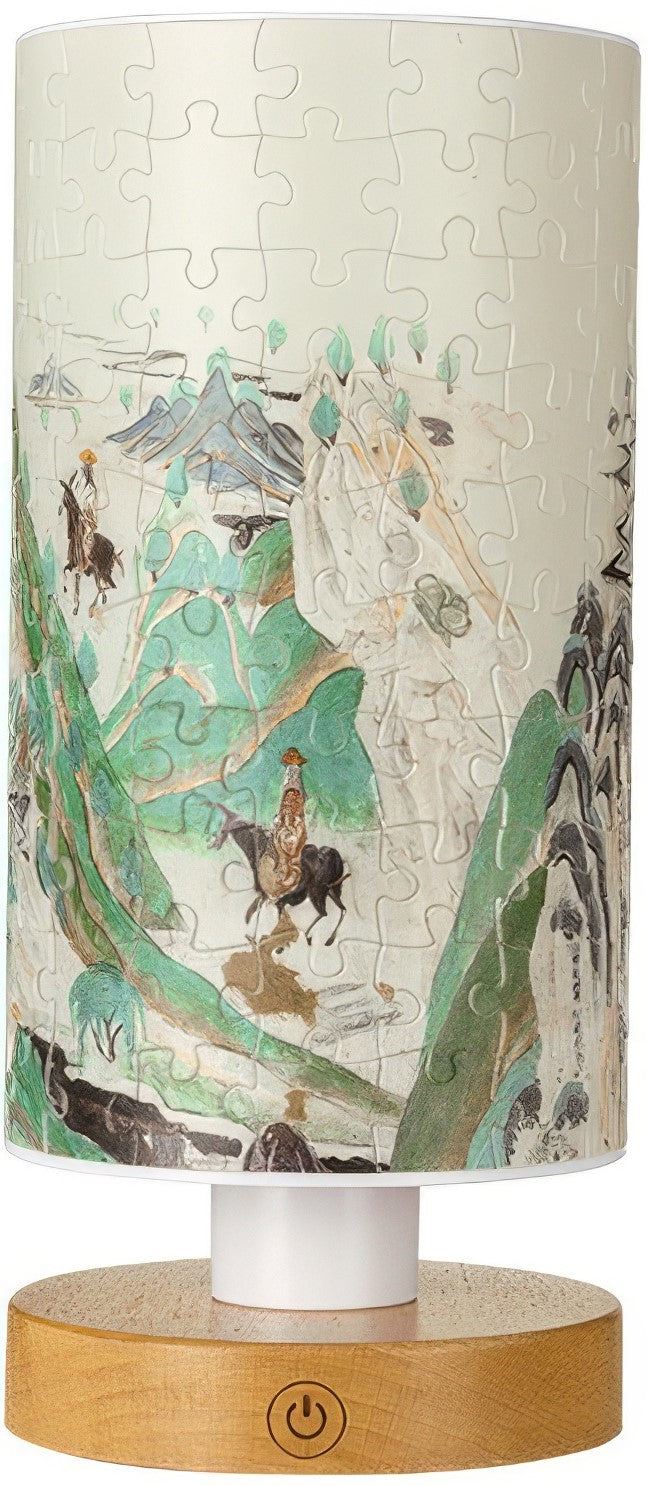 pintoo-jb1017-dunhuang-murals---green-mountains-and-waters-160-pieces-lamp-puzzle