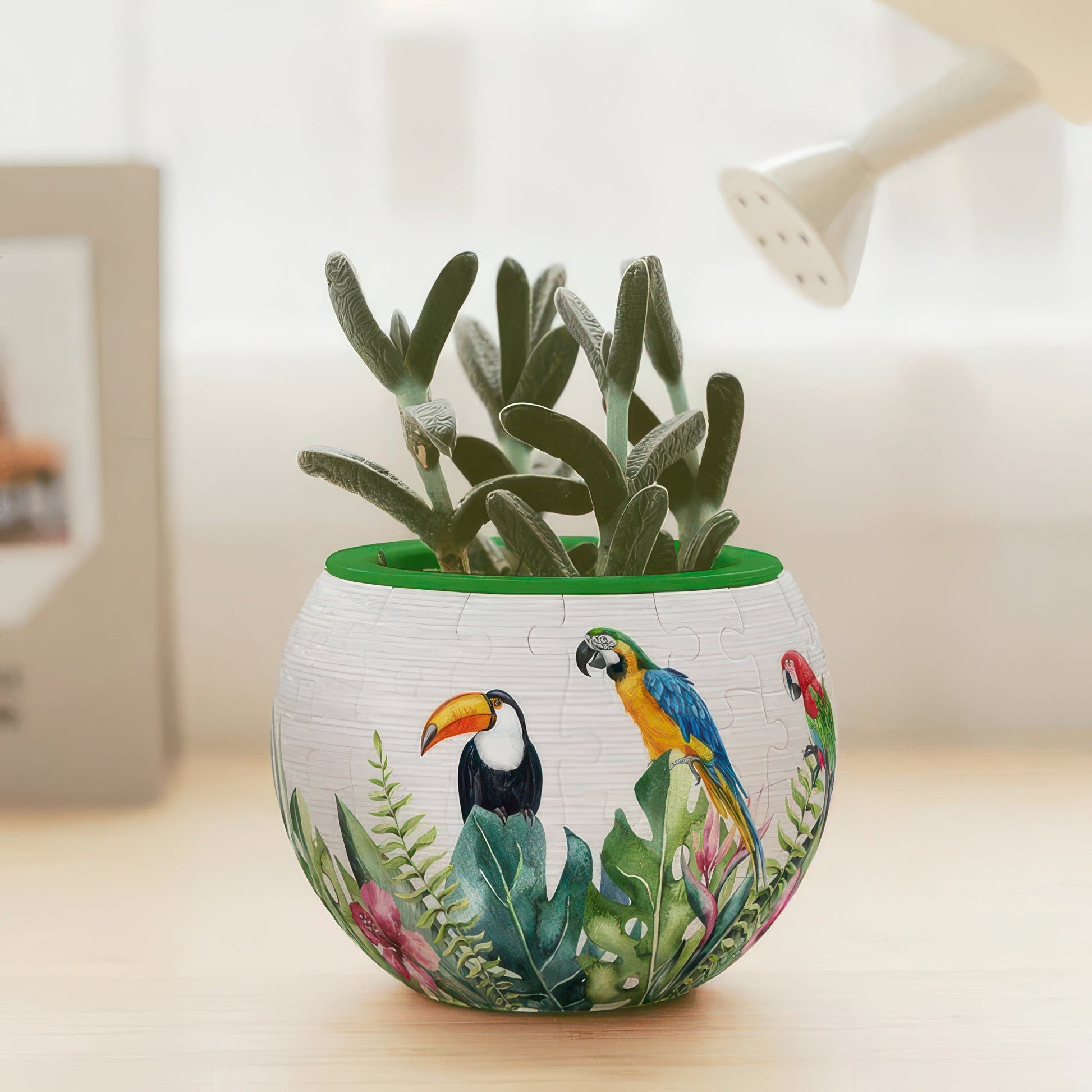 pintoo-k1077-animal-bird-of-paradise-80-pieces-plastic-flowerpot-puzzle