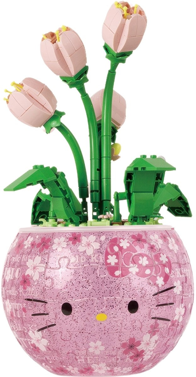 pintoo-k1123-hello-kitty-series---pink-cherry-blossom-language-80-pieces-flowerpot-puzzle