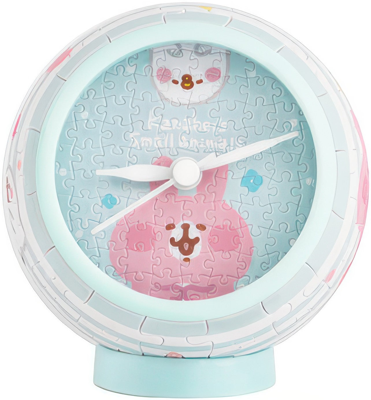pintoo-kc1034-kanahei's-small-animals---happy-time-145-pieces-table-clock-puzzle