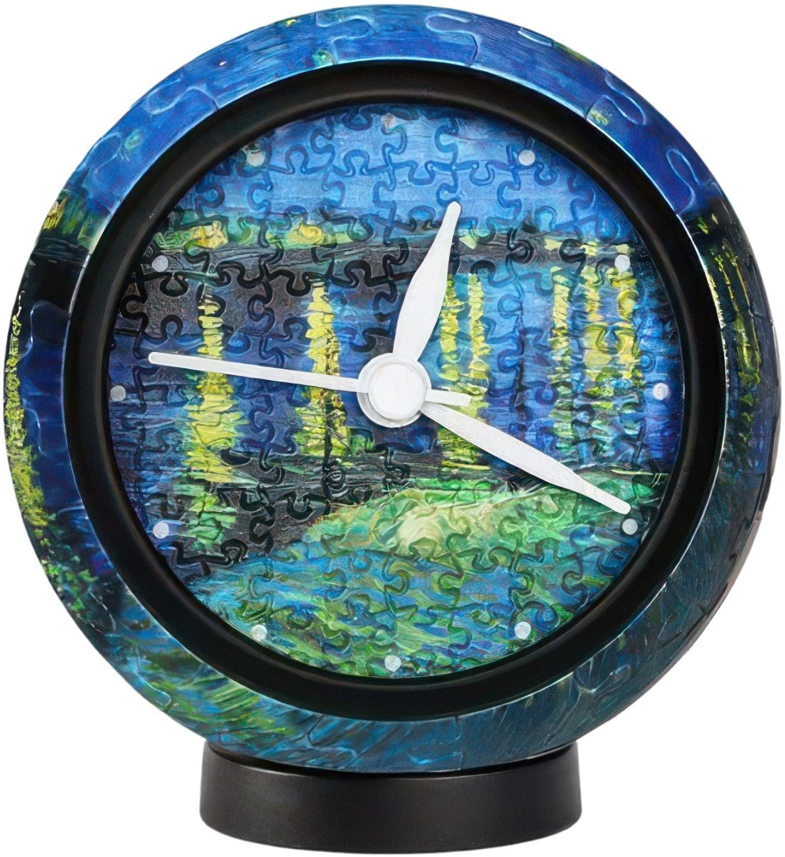 pintoo-kc1069-van-gogh---starry-sky-145-pieces-table-clock-puzzle