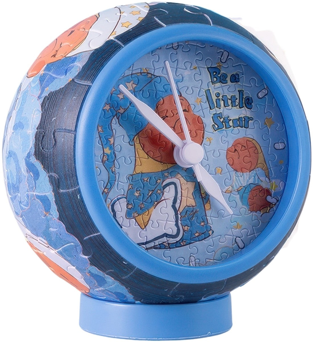 pintoo-kc1086-twinkle-twinkle-star-man---lazily-yawning,-turning-hands,-falling-into-sweet-dreams-145-pieces-table-clock-puzzle