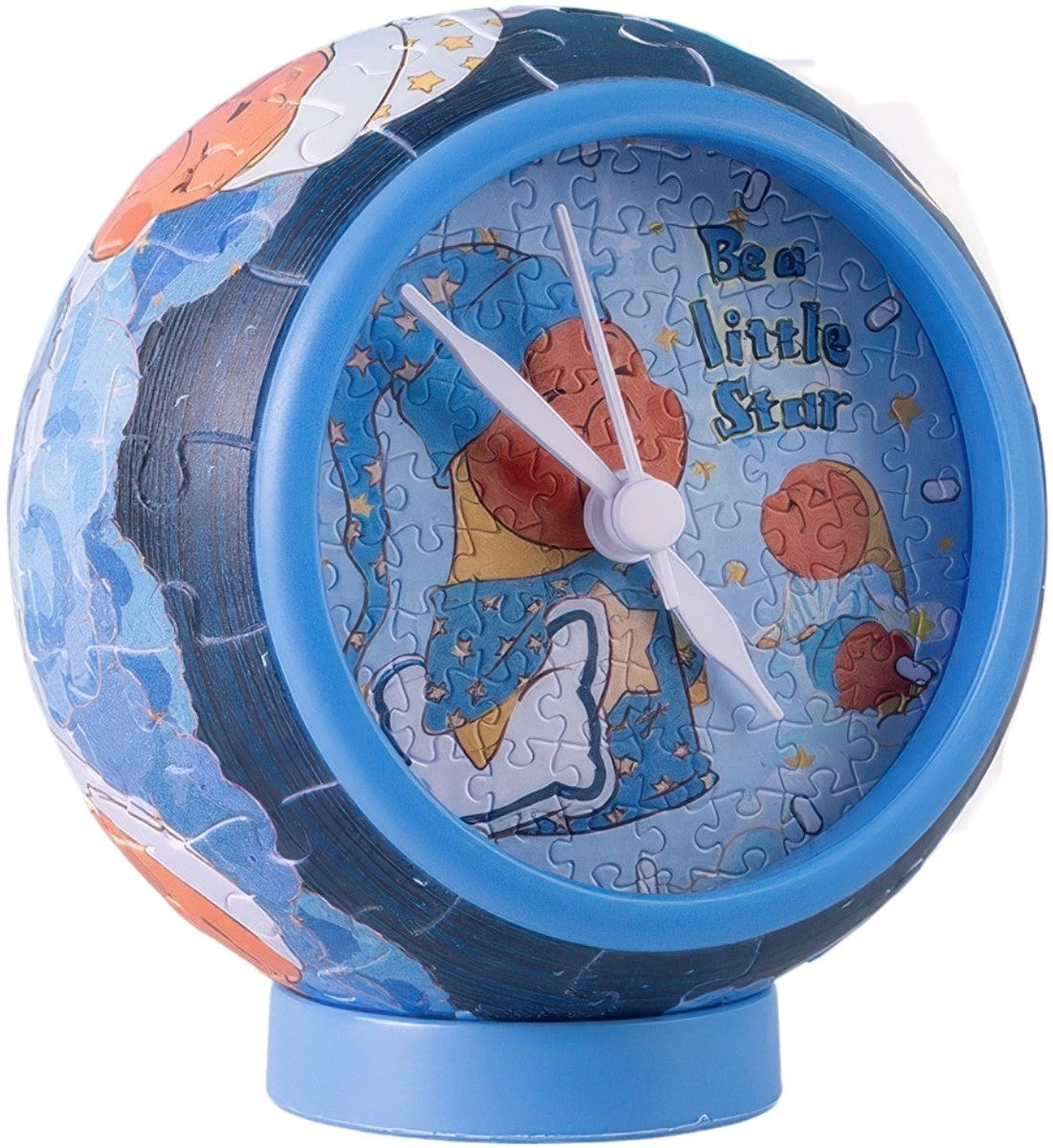 pintoo-kc1086-twinkle-twinkle-star-man---lazily-yawning,-turning-hands,-falling-into-sweet-dreams-145-pieces-table-clock-puzzle