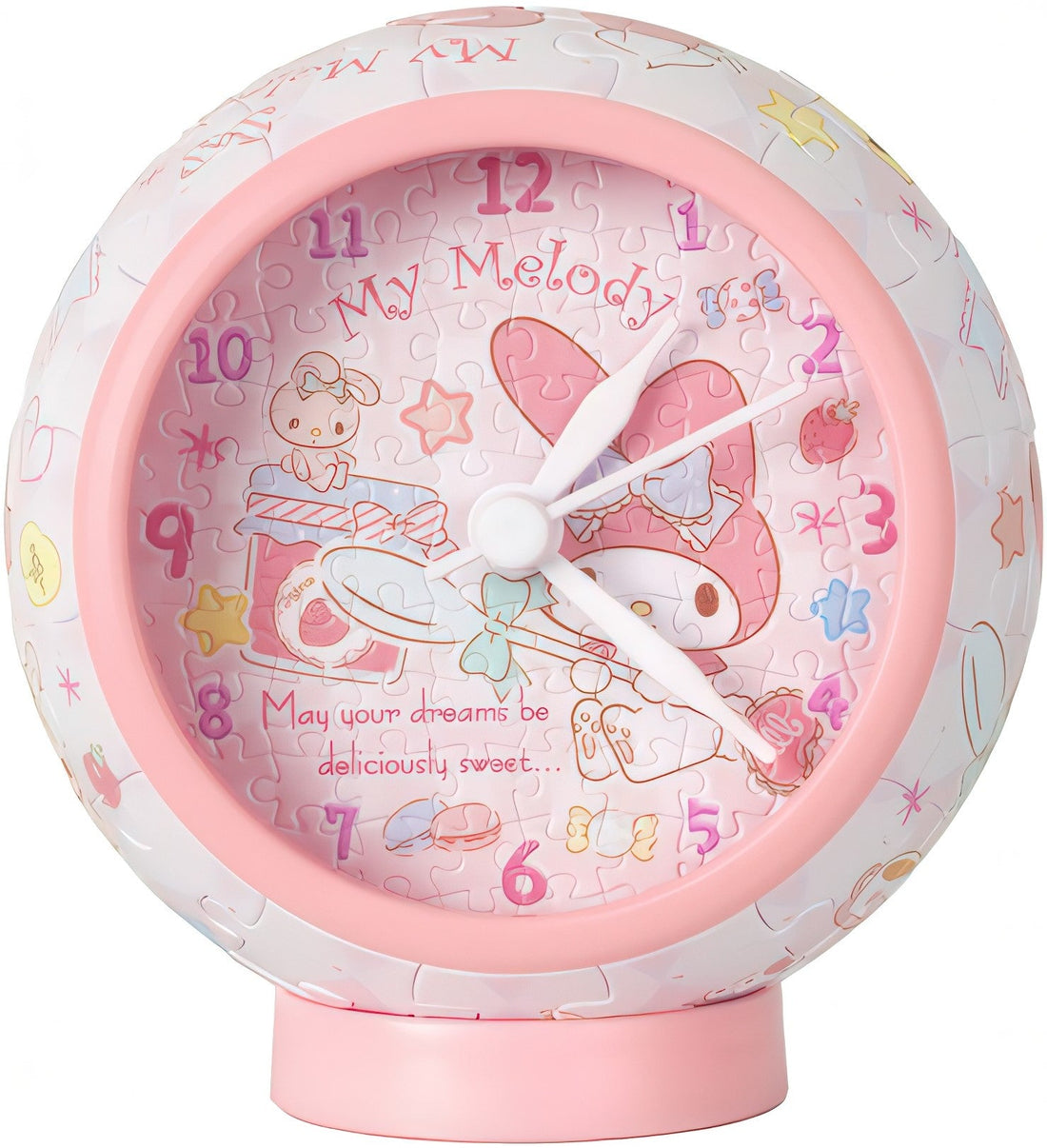 pintoo-kc1087-my-melody-series---delicious-moments-145-pieces-table-clock-puzzle