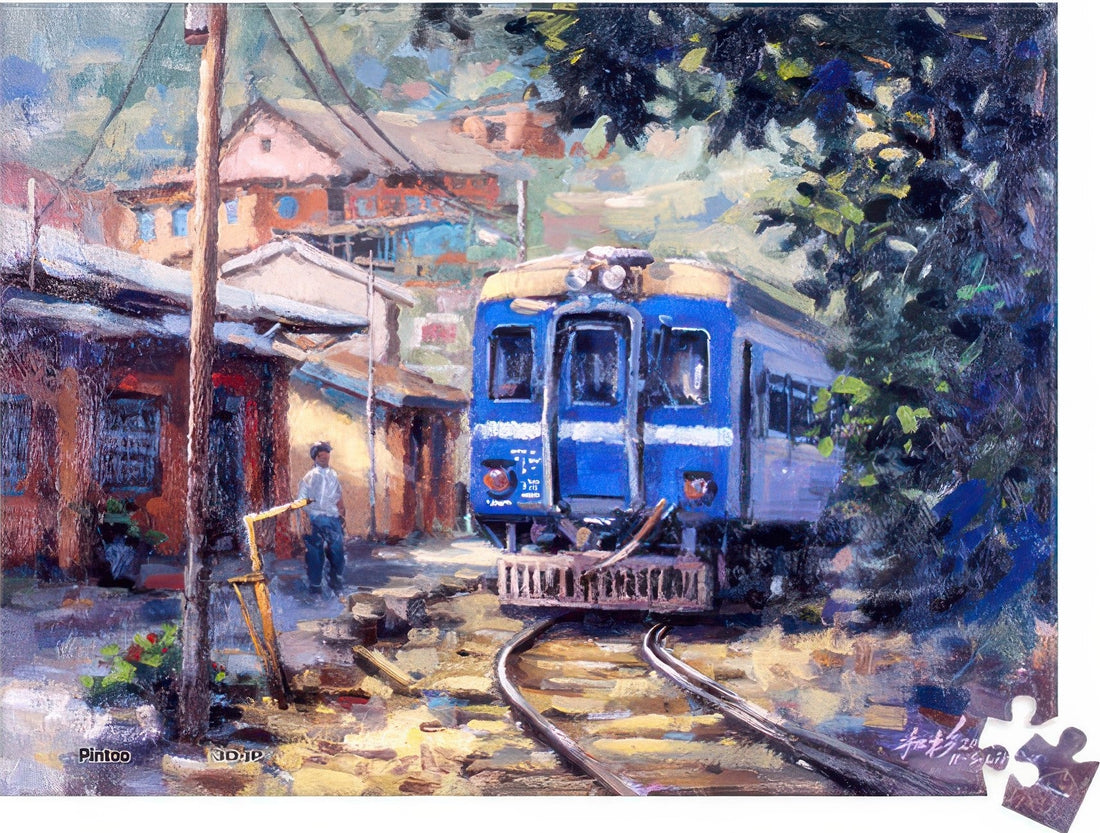 pintoo-p1021-train---memories-150-pieces-puzzle-+-frame-set