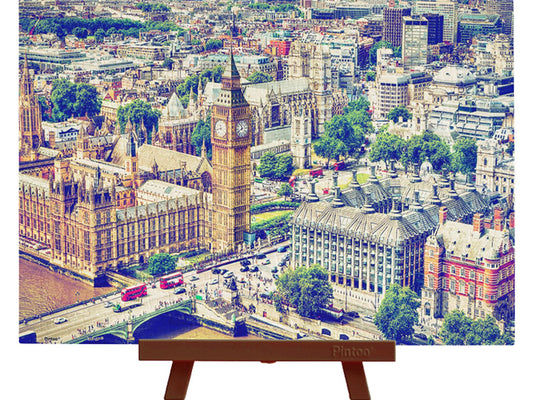 Pintoo • United Kingdom • Big Ben and London Cityscape　368 PCS　Plastic Jigsaw Puzzle