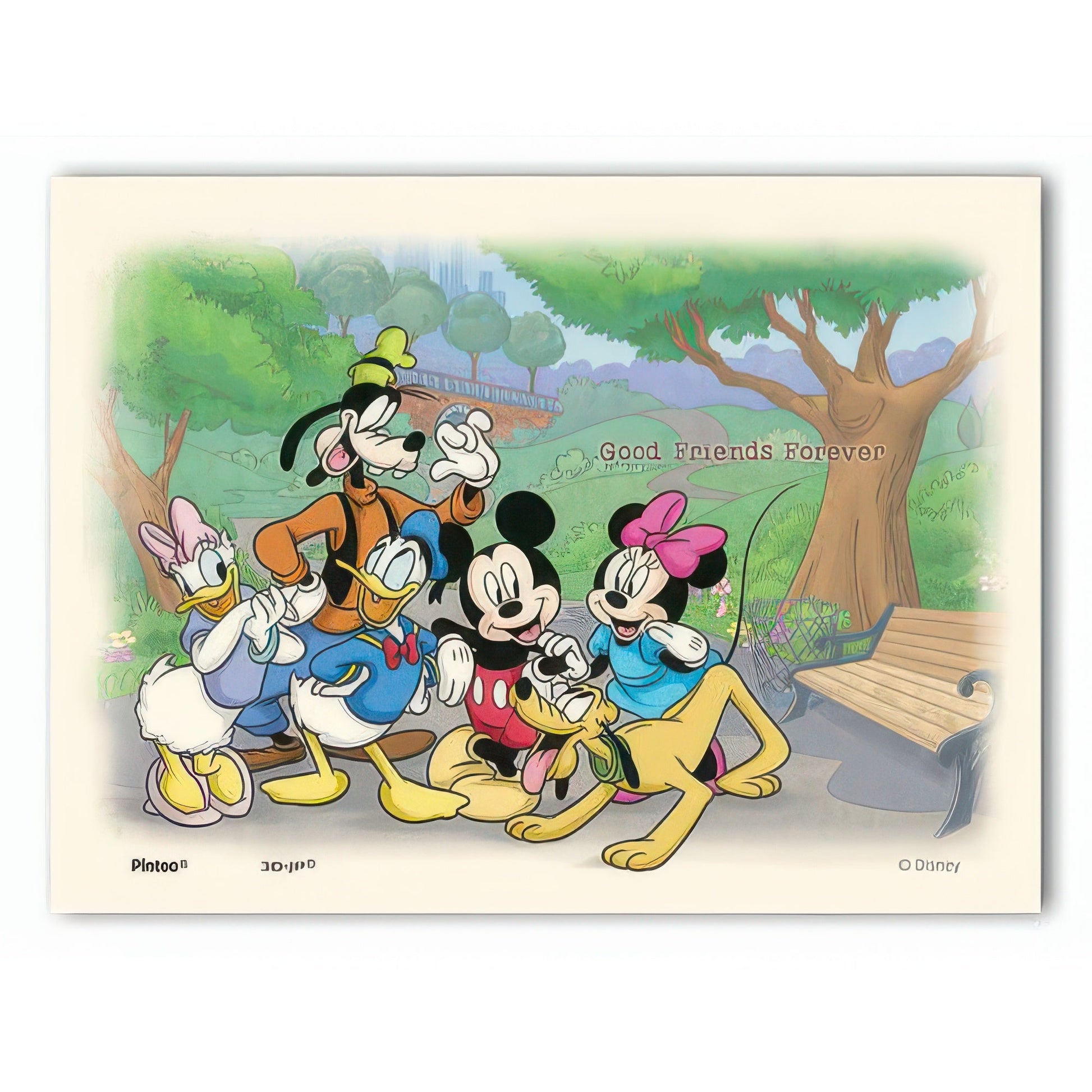 pintoo-p1217-mickey-friends-good-friends-forever-150-pieces-plastic-puzzle-frame-set