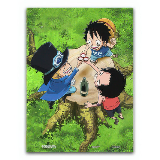 Pintoo P1293　One Piece (2)　150 Pieces Plastic Puzzle + Frame Set