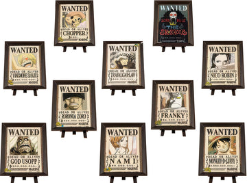 pintoo-p1438-one-piece---wanted-poster-150-blind-box-9-puzzle-+-frame-set