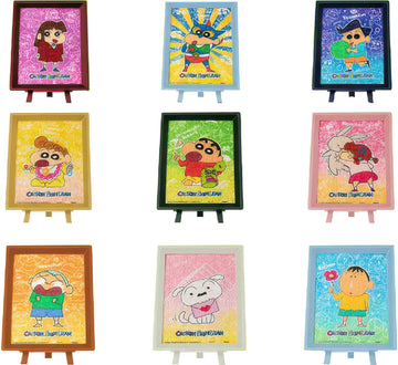 pintoo-p1492-crayon-shin-chan---little-friends-150-blind-box-9-puzzle-+-frame-set