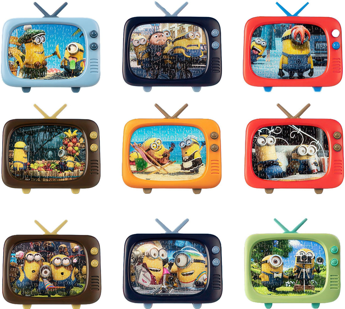 pintoo-q1070-minions---big-eyed-everyday-80-blind-box-8-puzzle-+-frame-set