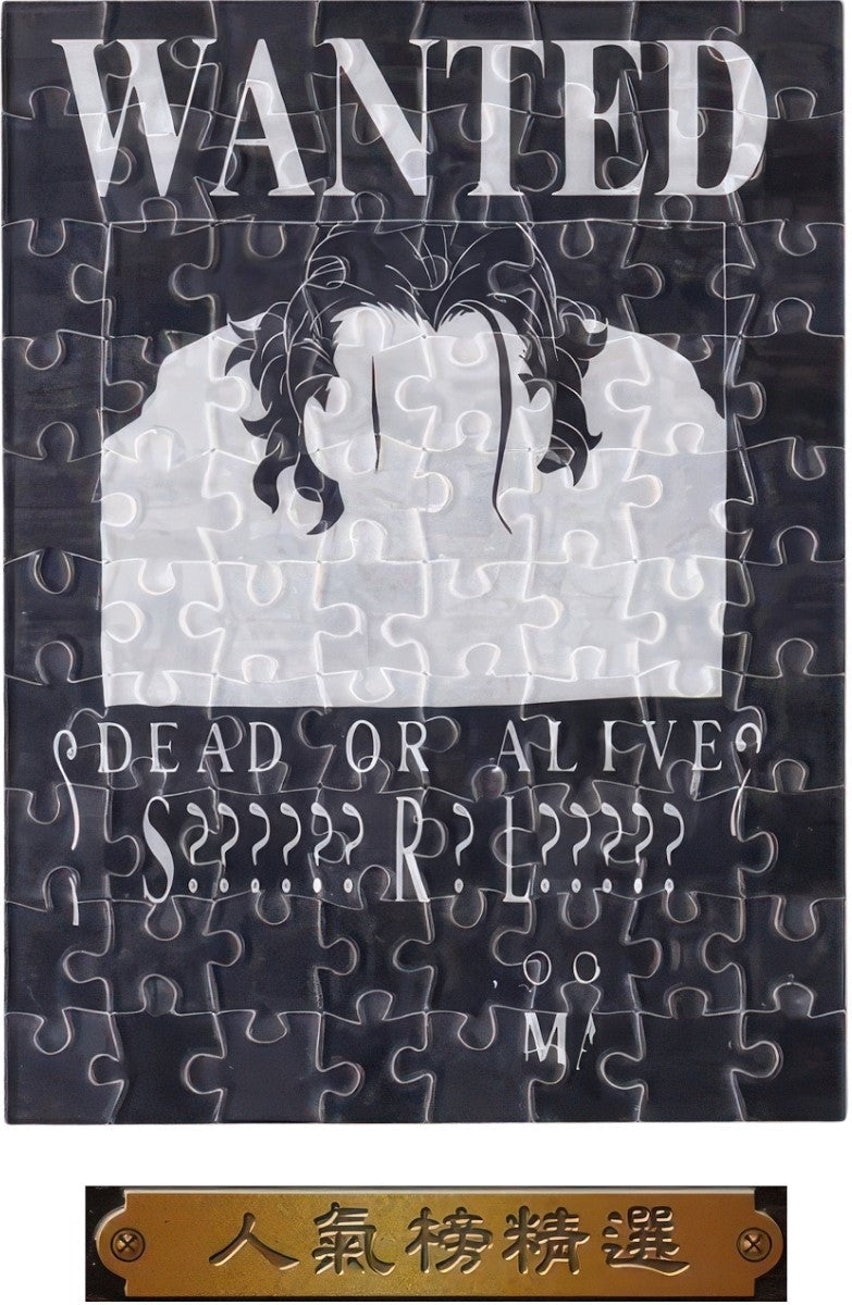 pintoo-q1096-one-piece---popularity-ranking-wanted-posters-80-blind-box-10-puzzle-+-frame-set