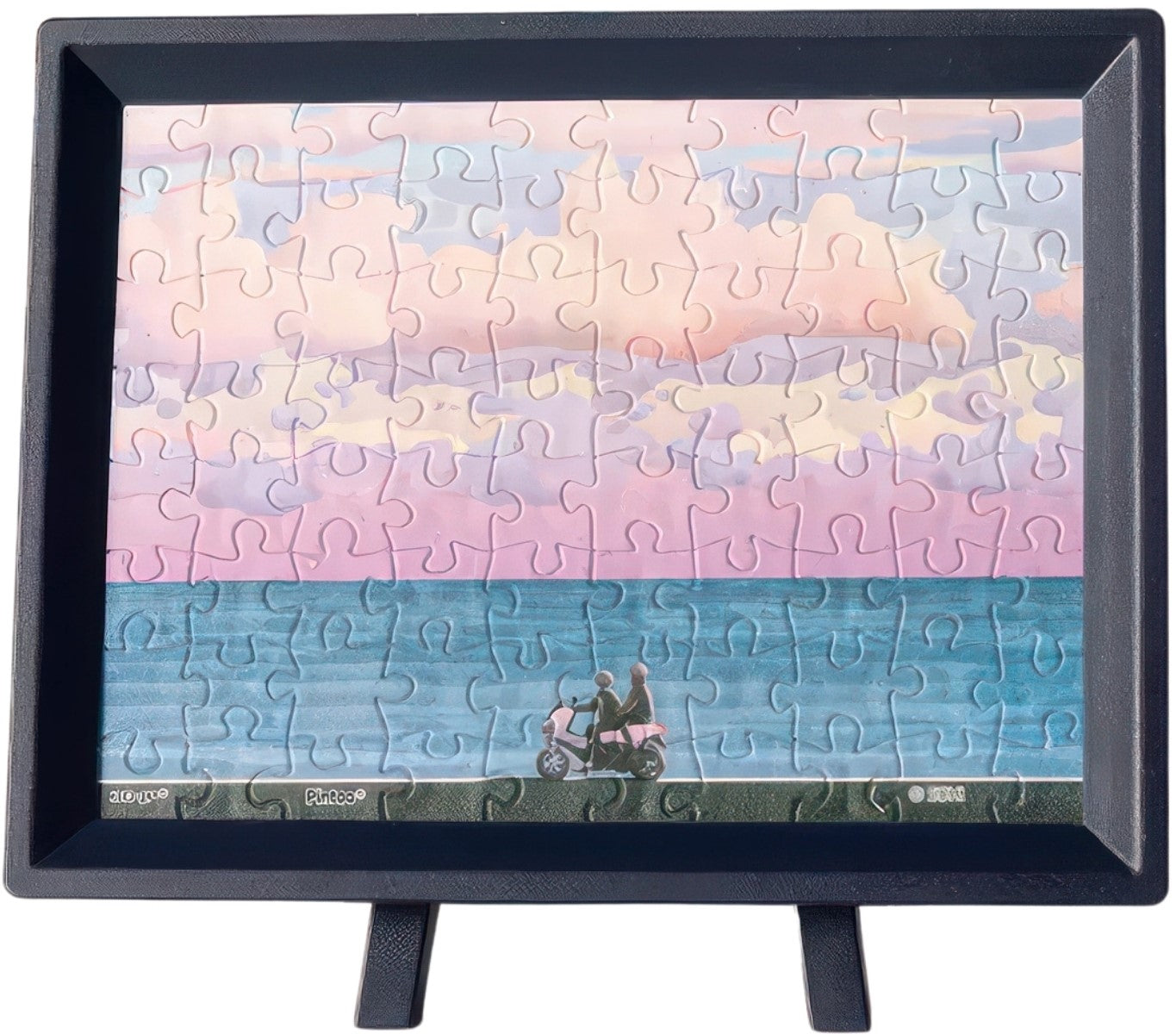 pintoo-q1102-sohi---morning-seaside-diary-80-pieces-puzzle-+-frame-set