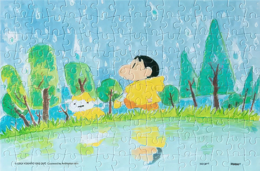 pintoo-q1123-crayon-shin-chan---rainy-pond-160-pieces-jigsaw-puzzle
