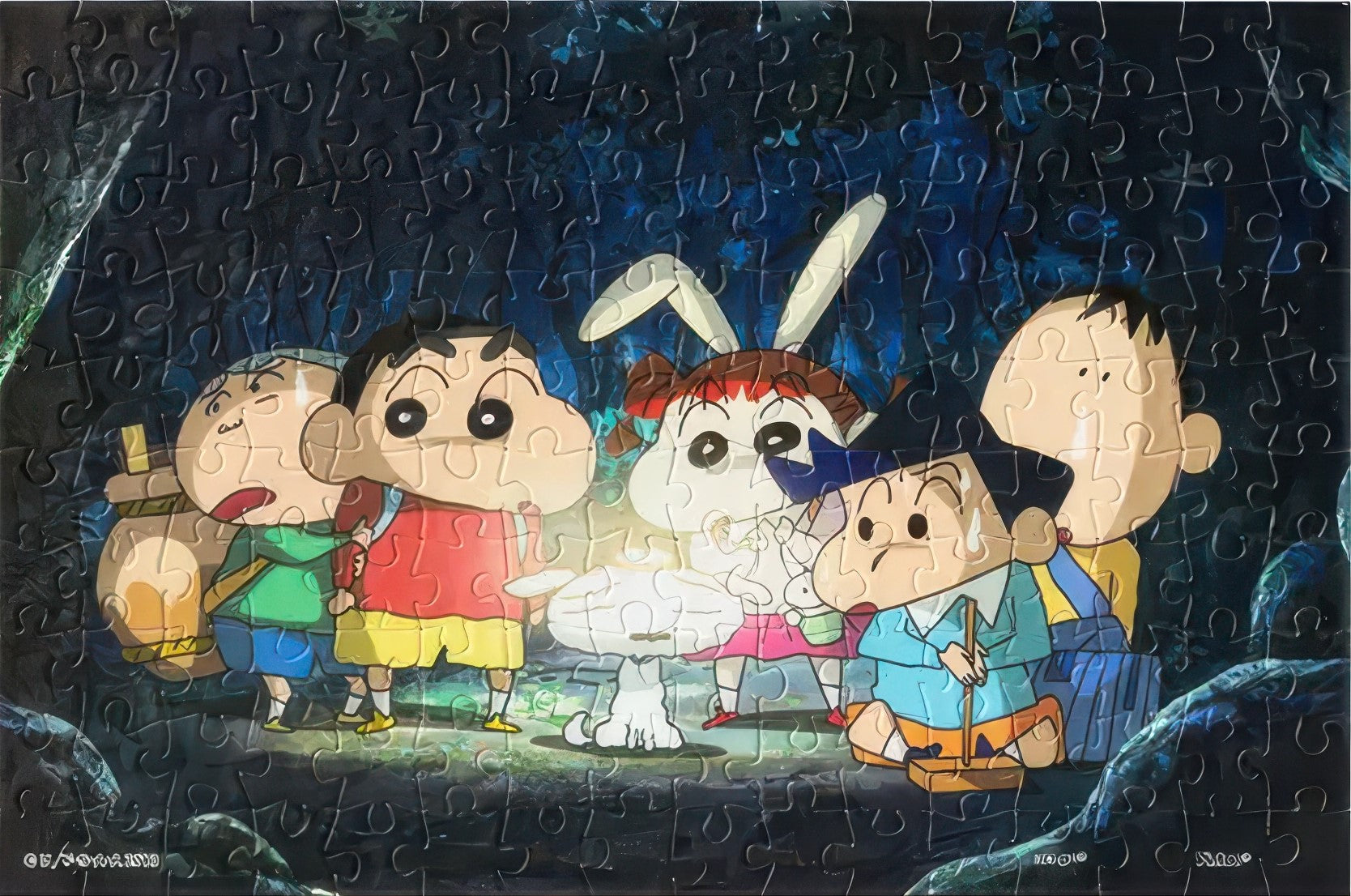 pintoo-q1130-crayon-shin-chan---cave-exploration-squad-160-pieces-jigsaw-puzzle
