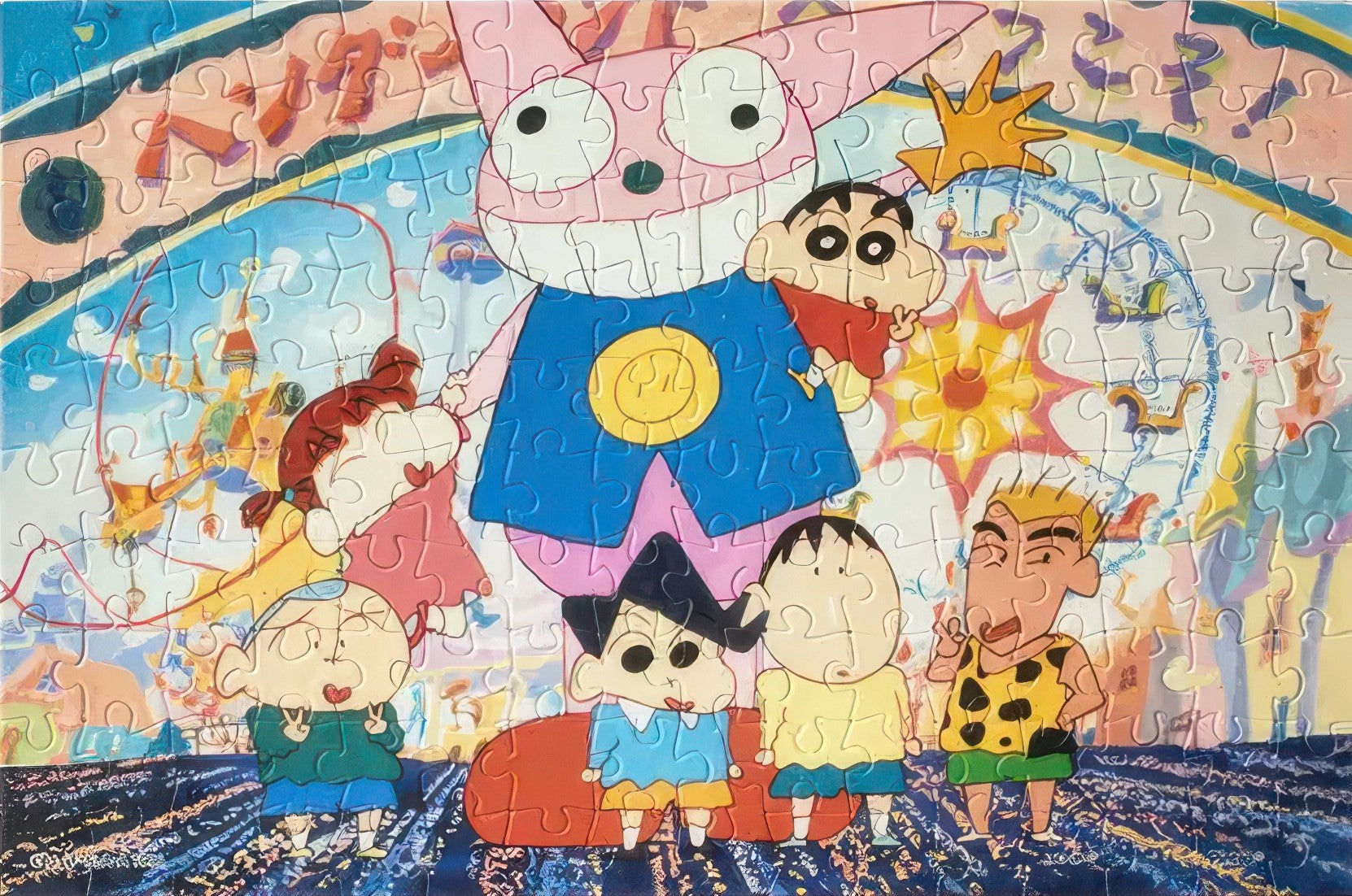 pintoo-q1131-crayon-shin-chan---fun-fun-amusement-park-160-pieces-jigsaw-puzzle