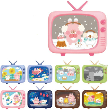 pintoo-q1148-kanahei's-small-animals-series---travel-days-80-blind-box-8-puzzle-+-frame-set