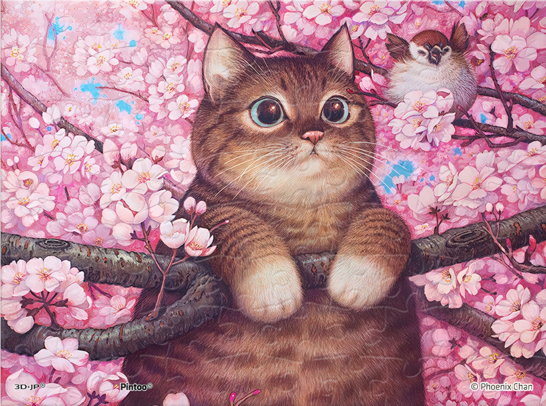 pintoo-q1200-phoenix-chan---spring-has-arrived-80-pieces-puzzle-+-frame-set