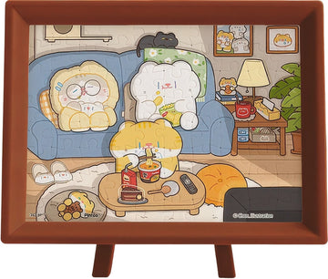 pintoo-q1316-chen-chen---late-night-snack-time-80-pieces-puzzle-+-frame-set