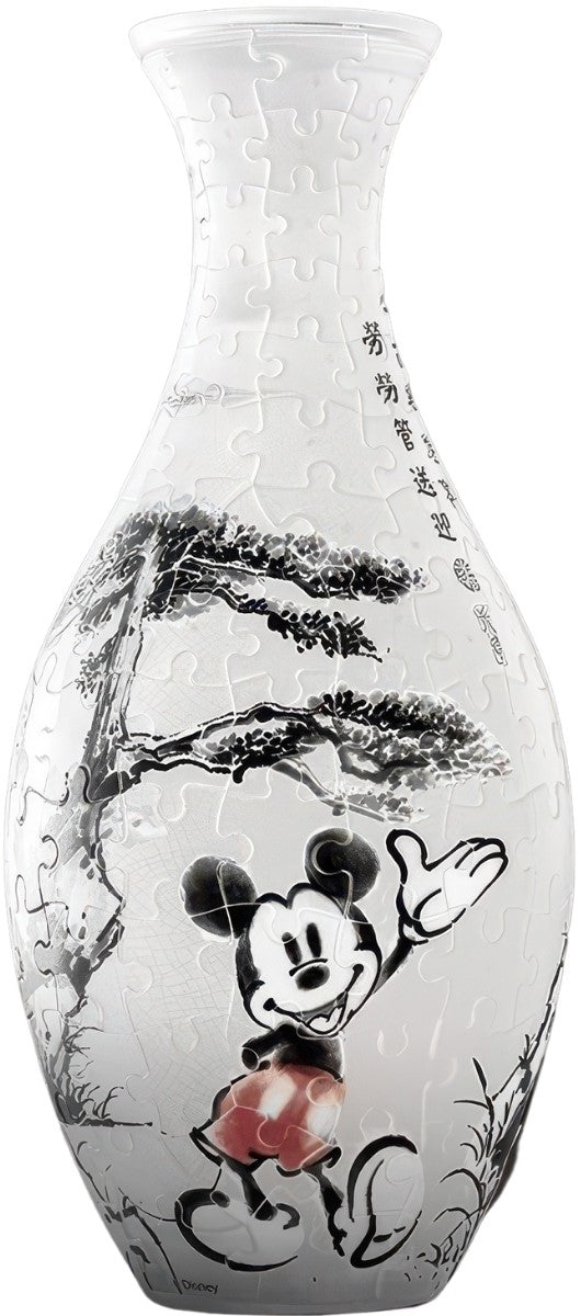 pintoo-s1039-mickey-friends-decorative-blue-and-white-160-pieces-plastic-vase-puzzle