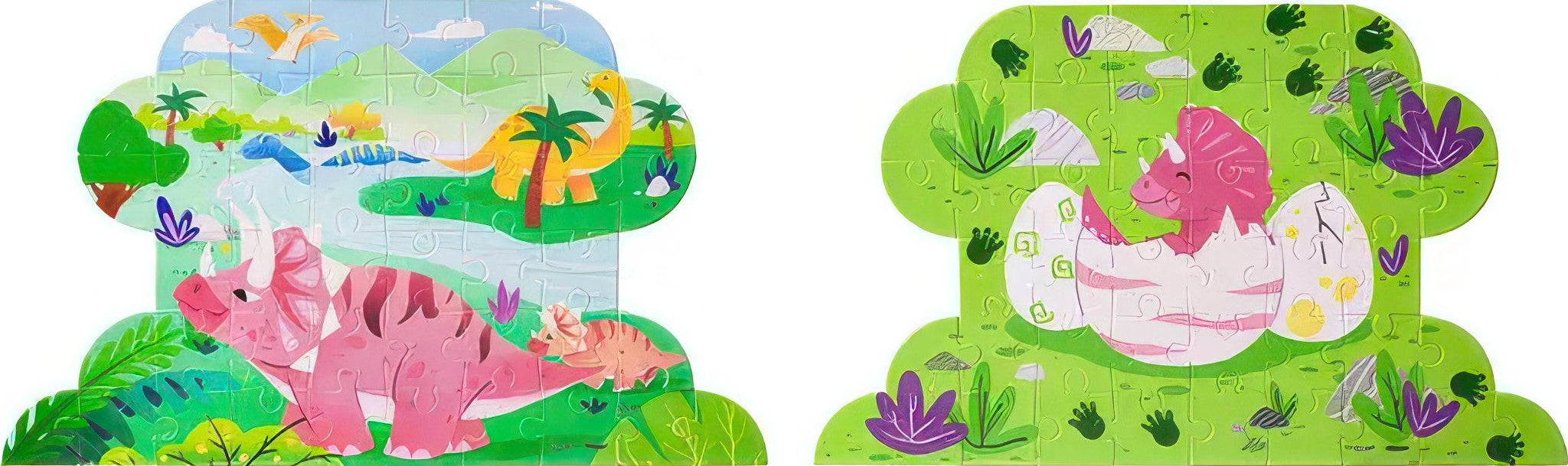 pintoo-t1092-jurassic-universe-exploration---jurassic-oasis-46-pieces-kids-puzzle