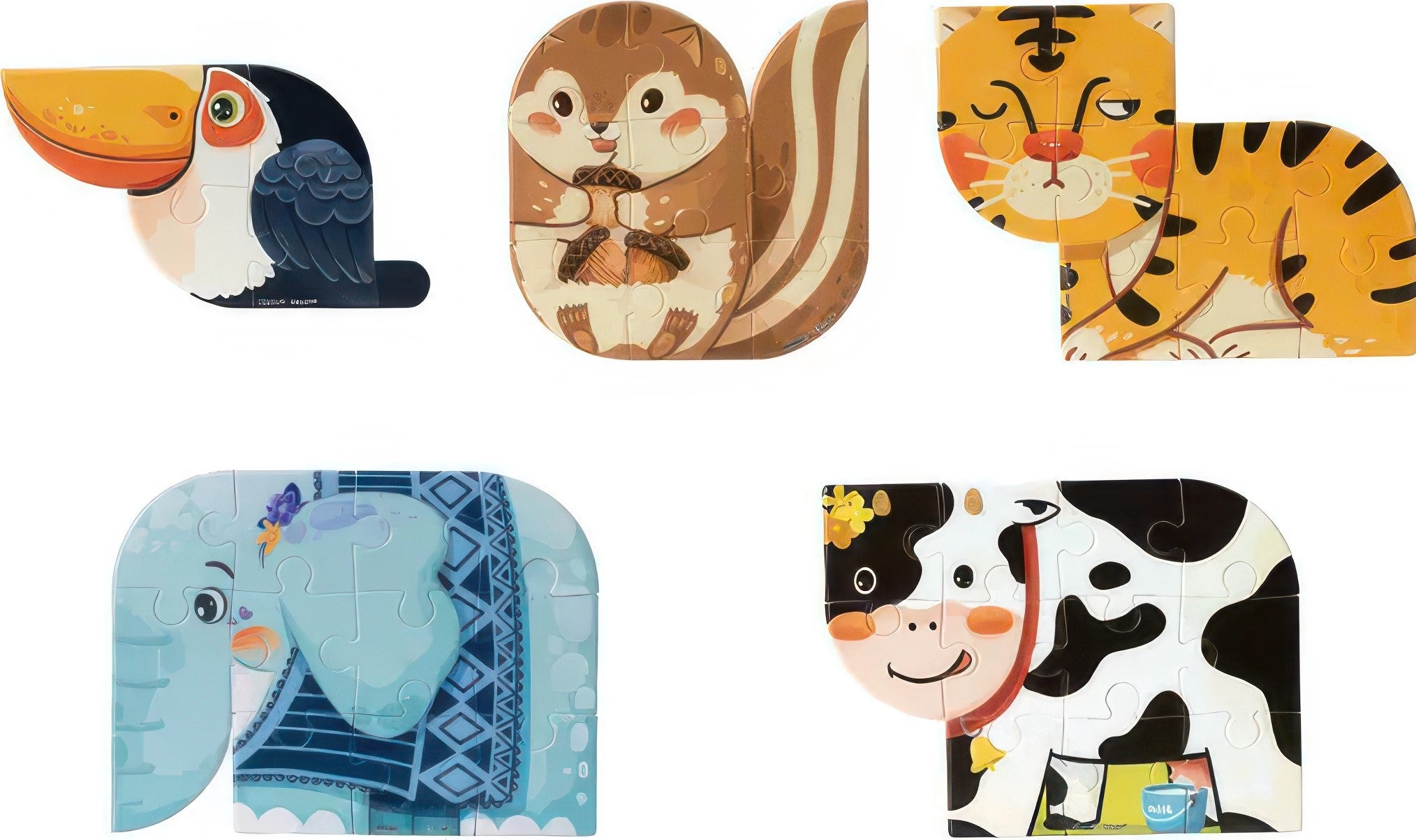 pintoo-t1110-animal-friends-series---animal-friends-multipack-5-kids-puzzle