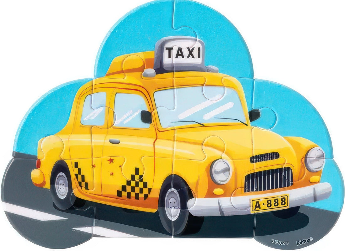 pintoo-t1111-little-puzzler---taxi-10-pieces-kids-puzzle
