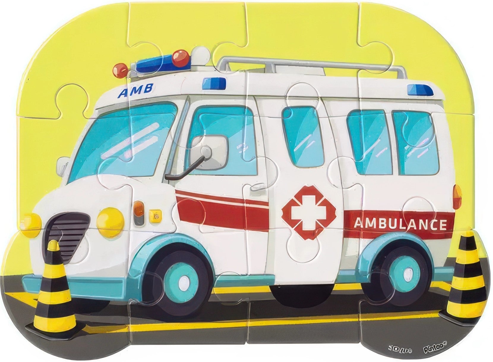 pintoo-t1113-little-puzzler---ambulance-12-pieces-kids-puzzle