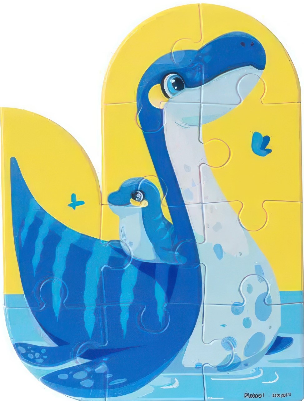 pintoo-t1123-dinosaur---plesiosaur-10-pieces-kids-puzzle
