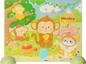 pintoo-t1151-animal-series---monkey-friends-20-pieces-kids-puzzle