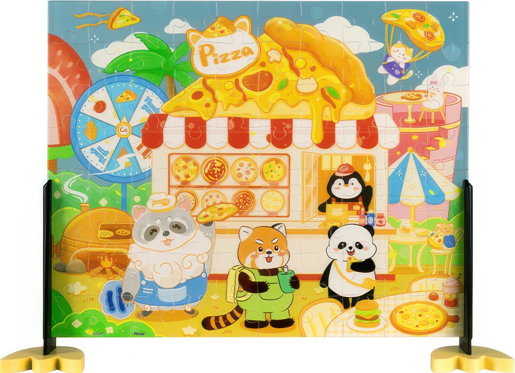 pintoo-t1183-pazzy's-mood-diary---pizza-place-grand-opening-80-pieces-kids-puzzle