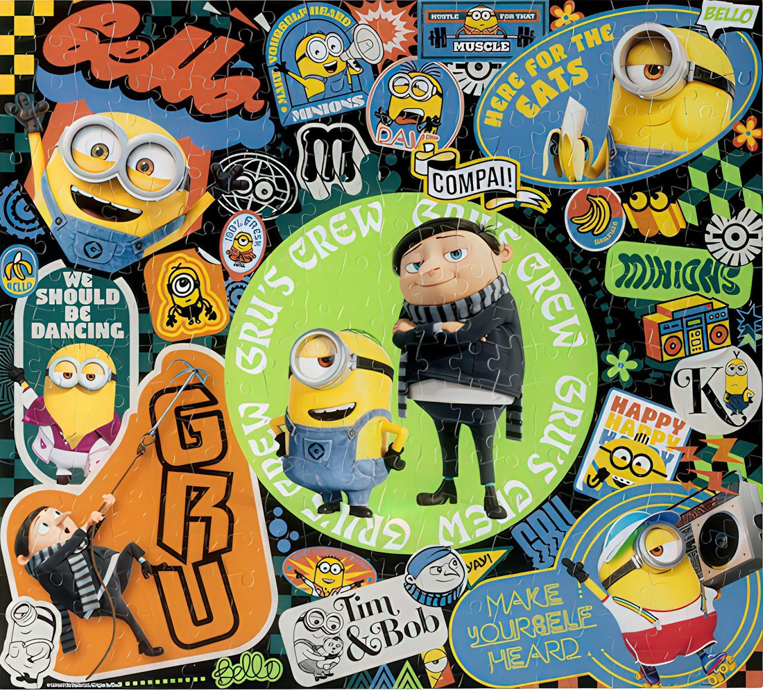 pintoo-t1219-minions---growing-up-together-360-pieces-jigsaw-puzzle