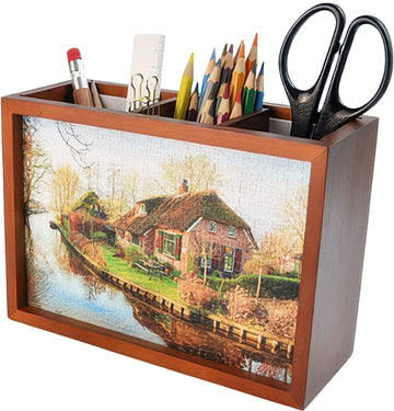 pintoo-w1062-showpiece-storage-frame-(dark-brown)-(for-18.3-x-12.8-cm)-puzzle-frame