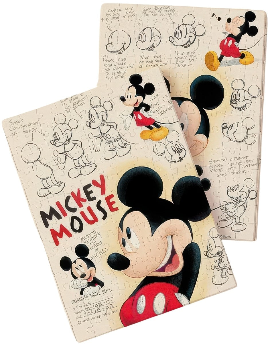 pintoo-yb1001-mickey-and-friends---hand-drawn-mickey-style-233-pieces-book-cover-puzzle