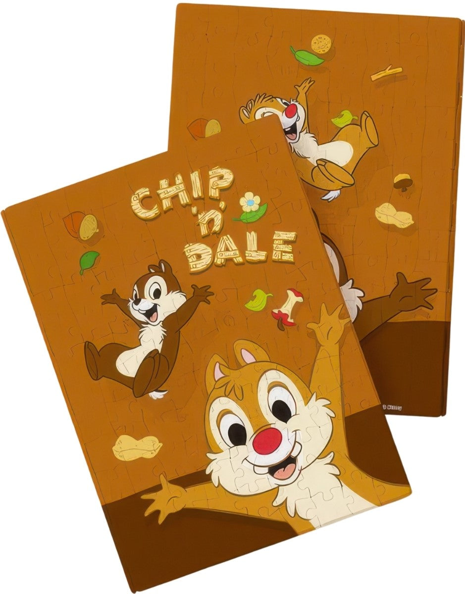 pintoo-yb1016-chip-'n'-dale---happy-partners-233-pieces-book-cover-puzzle