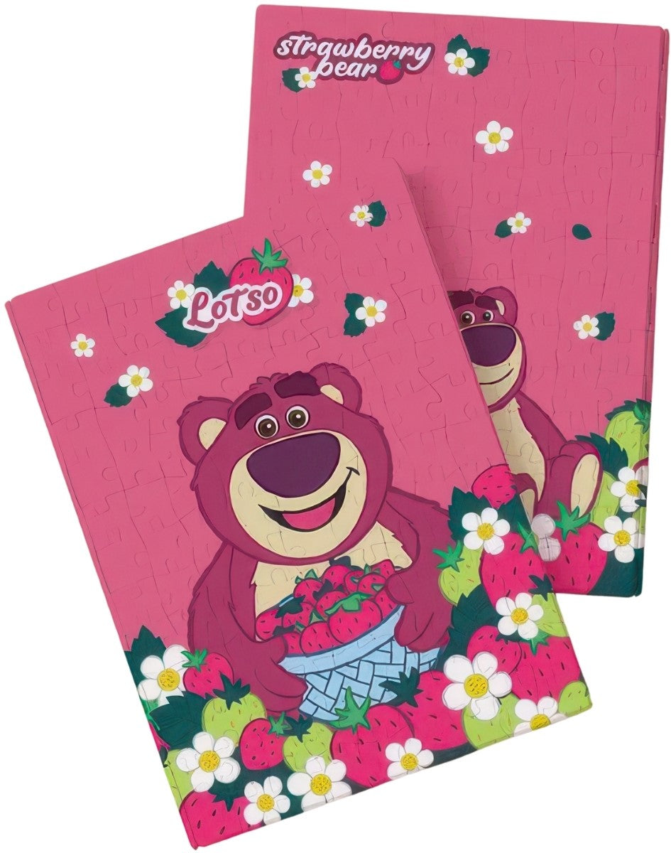 pintoo-yb1018-toy-story---full-of-strawberries-and-lotso-233-pieces-book-cover-puzzle
