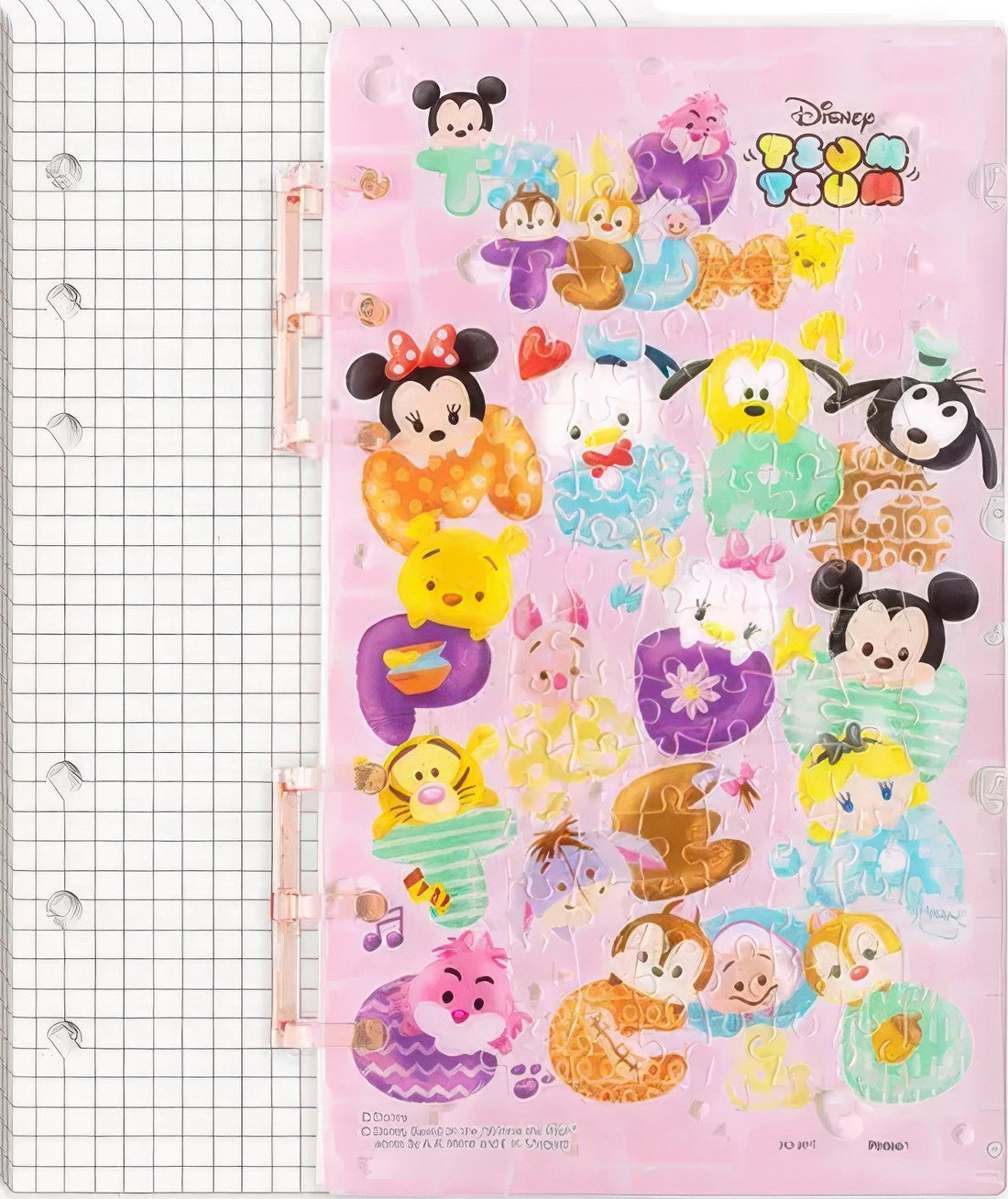 pintoo-yc1003-disney---fluffy-marshmallow---notebook-84-pieces-binder-cover-puzzle