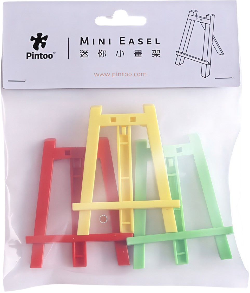 pintoo-z1135-mini-easel-set---vibrant-color-series---red-yellow-green-puzzle-stand