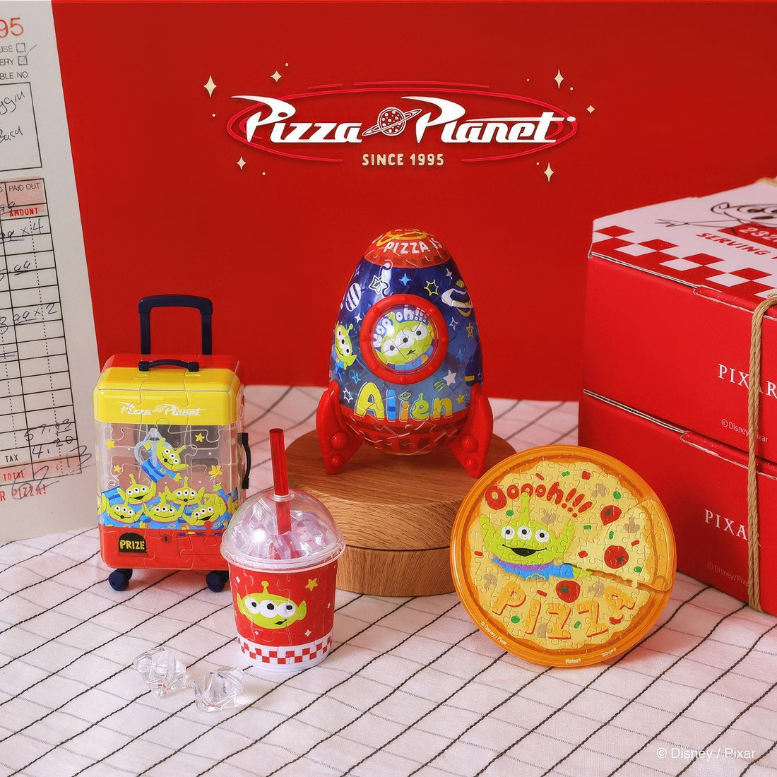 pintoo-z1178-puzzle-gift-box-set---toy-story-series---alien-happy-pizza-planet-multipack-4-jigsaw-puzzle