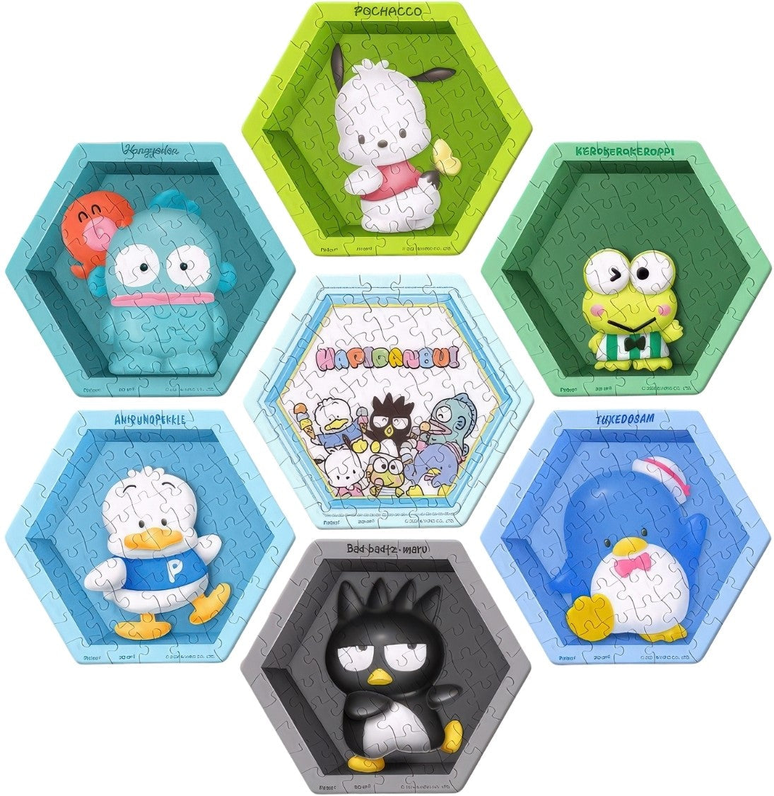 pintoo-z1229-sanrio-boys-group-series---7-piece-set-56-multipack-7-wall-tile-puzzle