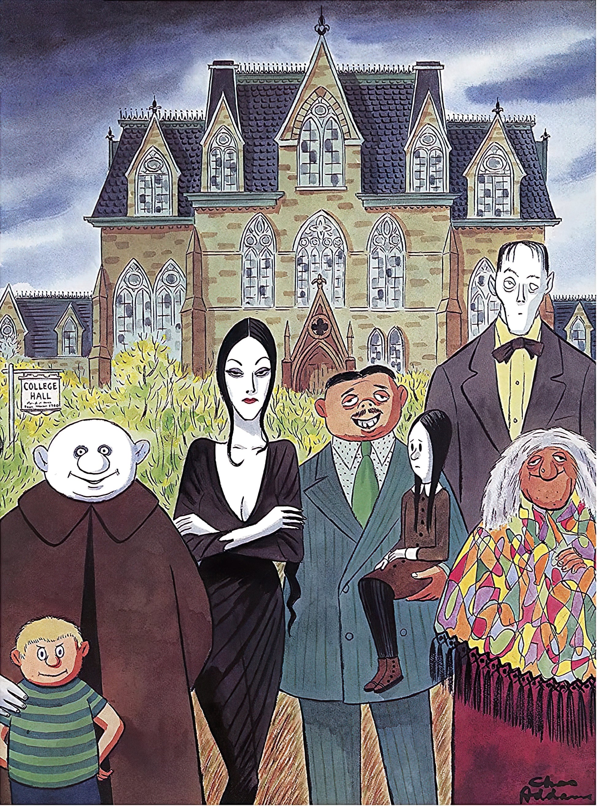 pomegranate-aa1150-illustration-the-addams-family-1000-pieces-jigsaw-puzzle