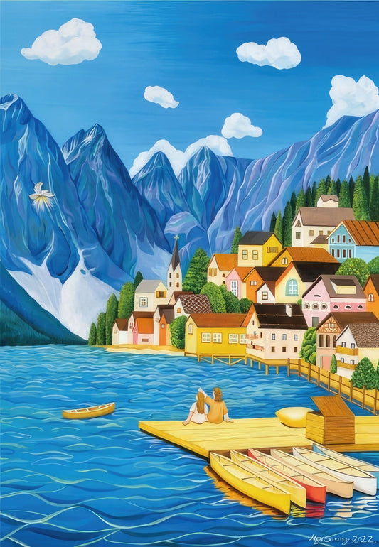 Puzzle Gallery 1044　Peaceful Hallstatt　1000 Pieces Jigsaw Puzzle