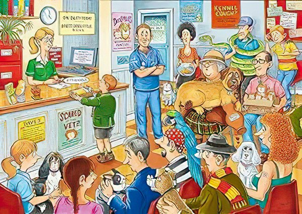 ravensburger-19349-illustration-at-the-vets-1000-pieces-jigsaw-puzzle