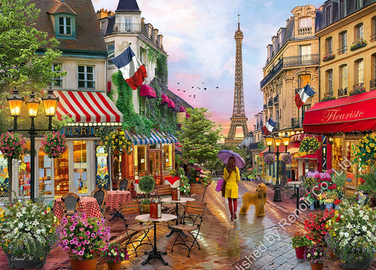 Renoir CL-1000-39482　Illustration • Paris Flower Street　1000 Pieces Jigsaw Puzzle