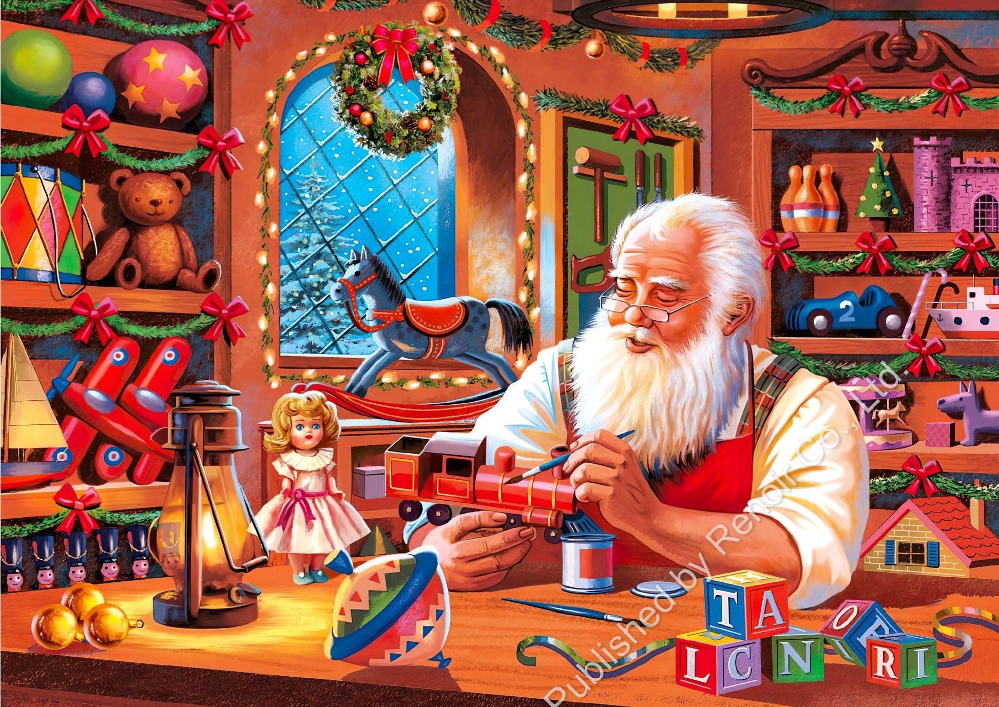 renoir-cl-1000-39584-briefcase-santa-workshop-1000-pieces-jigsaw-puzzle