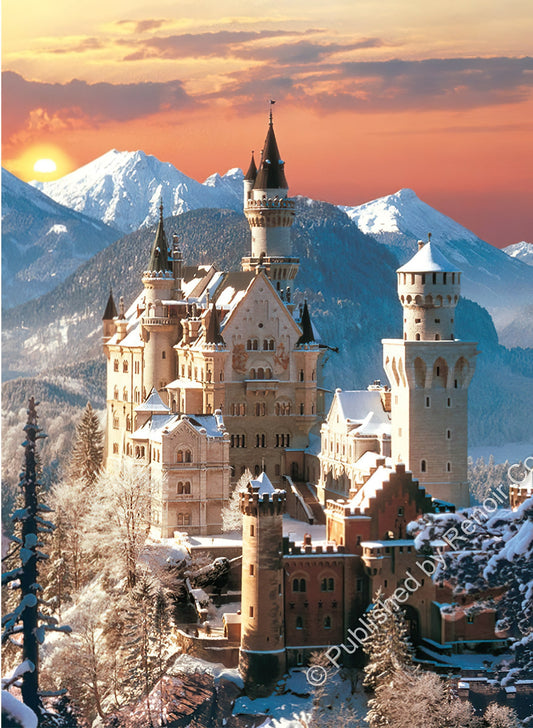 Renoir CL-1500-31925　Scenery • Neuschwanstein Castle Snow Scene　1500 Pieces Jigsaw Puzzle